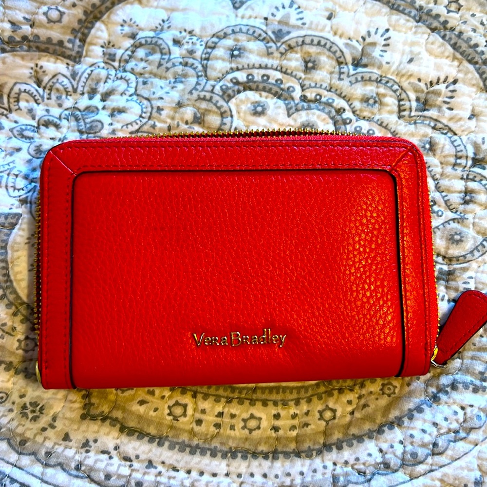 Vera Bradley Leather Wallet Wristlet